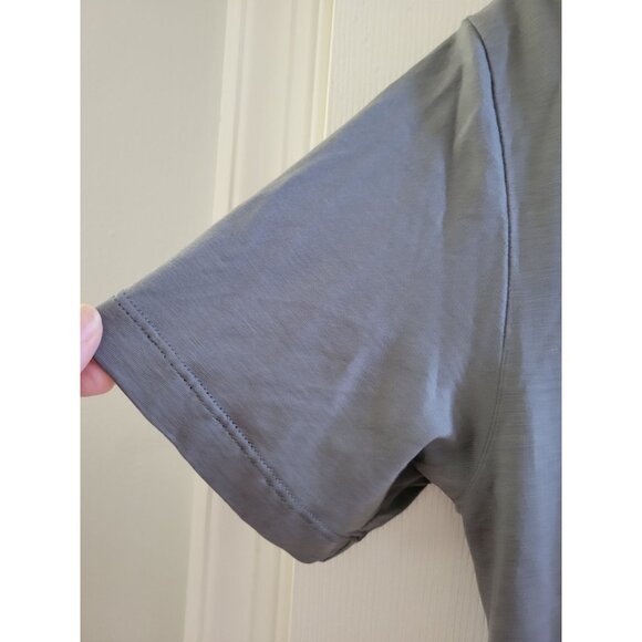 Outlier Mens Gray Merino Wool short sleeve shirt size Small Base layer Gorpcore - Picture 3 of 8